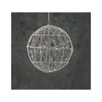 Прикраса декоративна Luca Lighting Куля Срібна D25 см 30 led (8718861660951) - 1