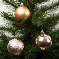 Ялинкова іграшка House Of Seasons Кульки Пластик 10 шт D6 см Персик (8720967923977) - 2