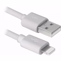 Дата кабель USB 2.0 AM to Lightning 1.0m ACH01-03BH white Defender (87479) - Image 1