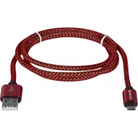 Дата кабель USB 2.0 AM to Micro 5P 1.0m USB08-03T red Defender (87801) - Изображение 2