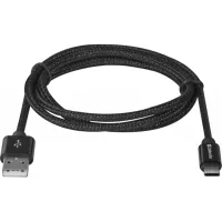 Дата кабель USB 2.0 AM to USB-C 1.0m PRO Black Defender (87814) - 2