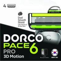 Змінні касети Dorco для системи Pace6 для чоловіків 6 лез 4 шт. (8801038585666) - 1