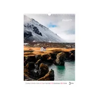 Календар Axent настінний А3 2026 р. Landscapes (8804-26-1-A) - Изображение 4