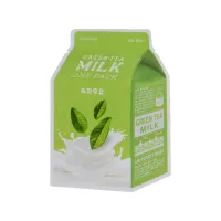 Маска для обличчя A'pieu Green Tea Milk One-Pack 21 г (8806185780278) - 1