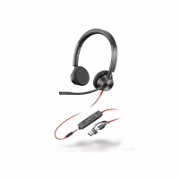 Навушники Poly Poly Blackwire 3325-M USB-A/USB-C Black (8X222AA) - Image 1