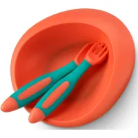 Тарілка дитяча Baboo Ufo з основою-присоскою, від 6 місяців (персик) (9-031) - Зображення 5