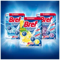 Туалетний блок Bref Сила Актив Лимон 4 х 50 г (9000101308969/9000101308907) - 6