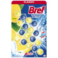 Туалетний блок Bref Сила Актив Лимон 4 х 50 г (9000101308969/9000101308907) - 1