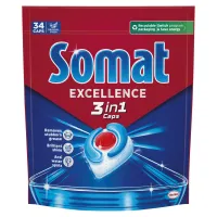 Таблетки для посудомийних машин Somat Excellence 3-in-1 34 шт. (9000101831986) - 1