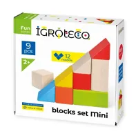 Кубики Ігротеко логічні кольорові 9 шт (900163) - 1