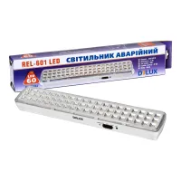 Світильник Delux REL-601 (3.7V2Ah) 60 LED 4W (90016961) - 2