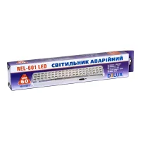 Світильник Delux REL-601 (3.7V2Ah) 60 LED 4W (90016961) - 3