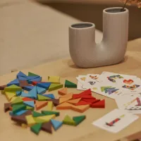 Розвиваюча іграшка Ігротеко Трикутна мозаїка 64 елементів (900194) - 6