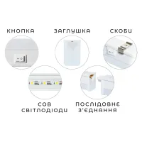 Світильник Delux PLF 11 LED 12W 4000K 900мм (90021092) - 4