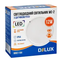 Светильник Delux WC-2 12 Вт 5000K IP54 с датчиком движения (90021164) - Изображение 4