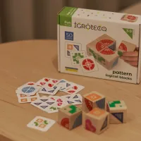 Розвиваюча іграшка Ігротеко Логічні кубики Склади візерунок (900477) - 2