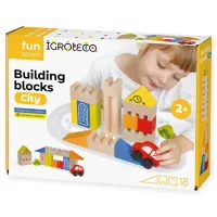Кубики Ігротеко Будівельні блоки Місто 18 елементів (900538) - 1
