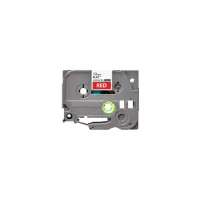 Стрічка для принтера етикеток UKRMARK B-T435P, ламінована, 12мм х 8м, white on red, аналог TZe435 (900784) - 2