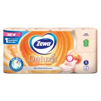 Туалетний папір Zewa Deluxe Персик 3 шари 8 рулонів (9011111035721/7322541171791) - 1