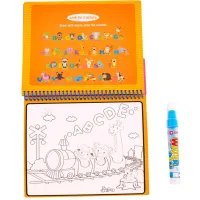 Розвиваюча іграшка Baby Team Книжечка-розмальовка водна Паровозик (9030_паровозик_с_буквами) - 5