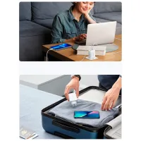 Зарядний пристрій UGREEN 3xUSB 65W (2xType-C+USB QC3.0) Fast Charger White CD275 (90496) - 3