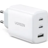 Зарядний пристрій UGREEN 3xUSB 65W (2xType-C+USB QC3.0) Fast Charger White CD275 (90496) - 1