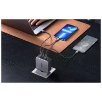 Зарядний пристрій Ugreen 3xUSB 140W (2хUSB-C+USB-A) Gan CD289 with C to C Cable 1.5m (90549) - 5