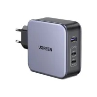 Зарядний пристрій Ugreen 3xUSB 140W (2хUSB-C+USB-A) Gan CD289 with C to C Cable 1.5m (90549) - 1