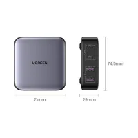 Зарядний пристрій Ugreen 4xUSB 65W (2хUSB-C+2xUSB-A) Gan CD327 (90747) - 4