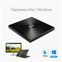 Оптичний привід DVD-RW ASUS SDRW-08U9M-U/SIL/G/AS (90DD02A2-M29000) - 5