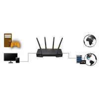 Маршрутизатор ASUS TUF-AX3000 (90IG0790-MU9B00) - 11