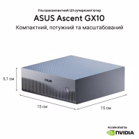 Комп'ютер ASUS Ascent GX10 GX10-GG0003BN / NVIDIA GB10, 128, 1TB, Wi-Fi7 (90MS0371-M00030) - Image 12