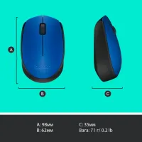 Мишка Logitech M171 Blue (910-004640) - 9