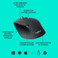 Мишка Logitech M720 Triathlon (910-004791) - Зображення 6