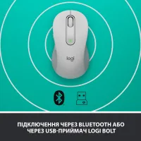 Мишка Logitech Signature M650 Wireless Off-White (910-006255) - 5