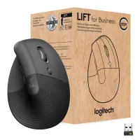 Мишка Logitech Lift Vertical Ergonomic Wireless/Bluetooth for Business Graphite (910-006494) - 1