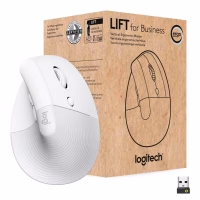 Мышка Logitech Lift Vertical Ergonomic Wireless/Bluetooth for Business Off-white (910-006496) - Image 1