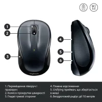 Мишка Logitech M325s Wireless Dark Silver (910-006812) - 9