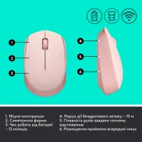 Мишка Logitech M171 Rose (910-006865) - 7