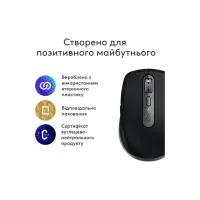 Мишка Logitech MX Anywhere 3S для MAC Wireless Space Grey (910-006947) - 2