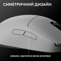 Мишка Logitech G Pro 2 Lightspeed Wireless White (910-007302) - 2