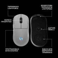 Мишка Logitech G Pro 2 Lightspeed Wireless White (910-007302) - 6