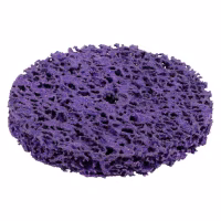 Круг зачистной Sigma из нетканого абразива (коралл) 100мм без держателя фиолетовый жесткий (9175661) - Image 3