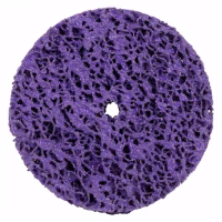 Круг зачистной Sigma из нетканого абразива (коралл) 100мм без держателя фиолетовый жесткий (9175661) - Image 1