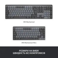 Клавіатура Logitech MX Mechanical Mini Illuminated UA Graphite (920-010782) - 11