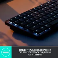 Клавіатура Logitech MX Mechanical Mini Illuminated UA Graphite (920-010782) - 4