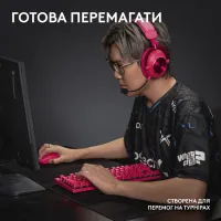 Клавіатура Logitech G PRO X TKL Lightspeed Tactile USB UA Magenta (920-012159) - 7