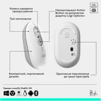 Комплект Logitech POP Icon Combo Bluetooth UA Off-White (920-013141) - Зображення 7