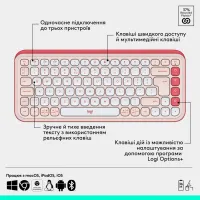 Комплект Logitech POP Icon Combo Bluetooth UA Rose (920-013142) - 6