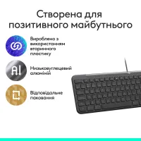 Клавіатура Logitech Signature Slim K620 for Business USB-C UA Graphite (920-013333) - Зображення 7